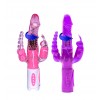 Pretty Bunny Rotating Double Penetration Rabbit Vibrator - Purple